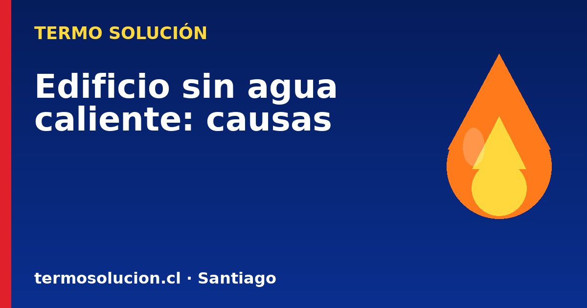 Portada del artículo: Sin agua caliente en el edificio: causas comunes